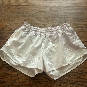 Lululemon white color block hotty hot short